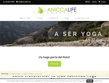 Tablet Screenshot of aniccalife.com